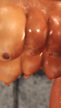 BDSM ve vězení. Sexy brunetka s manžetou s mnoha prsy je tvrdě ošukána velkým černým ptákem