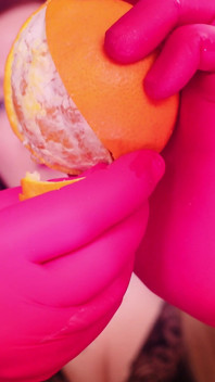Asmr: Nurse Gloves and Eating Oranges! Arya Grander