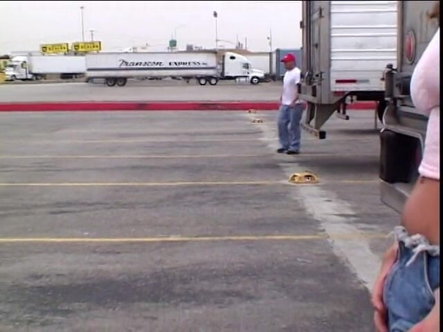 Hardcore Babes: Babe at a truck stop looking for a fuck