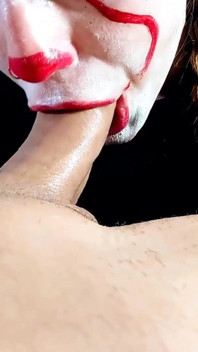 Halloween garganta profunda e engolir porra gargle