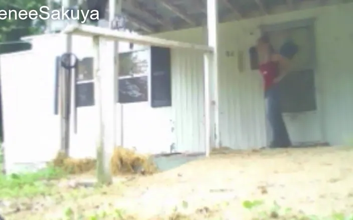 Renee Sakuya: Locked Out! Pee Accident After Gardening