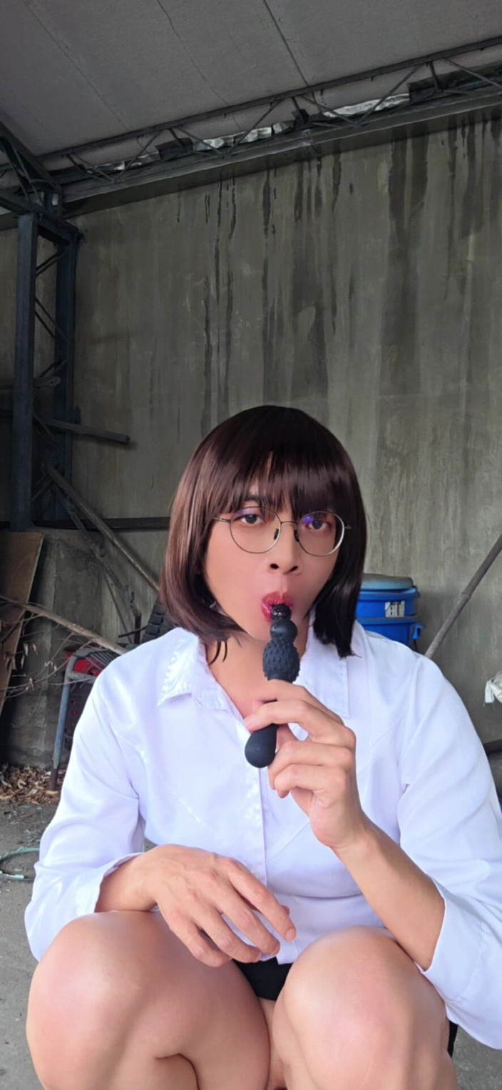 Taiwancdgirl: 팅쉬안 전문 수트 하이힐 야외 항문 섹스