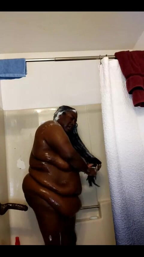 His Queen Suga: Washed My Hair and Fucked Myself in the Shower