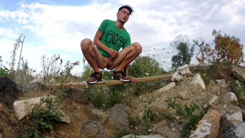 Idmir Sugary: Близькосхідний twink на відкритому повітрі - камшот на руку