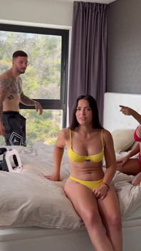 Bts în spatele camerei cu cele mai bune funduri. Kesha Ortega, Nuria Millán, Josy Black - partea 1