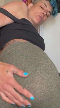 Spank Me or I'd Better Spank Myself! Hear How My Hand Sounds on My Ass and in My Yoga Pants