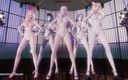 3D-Hentai Games: [mmd] Exid - Ahri Akali Kaisa Evelynn Seraphine, danse nue sexy,...