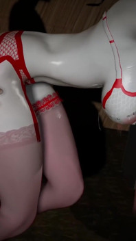 3D Horny Slut Slave Teasing Her Big Dick Master to Fuck Her Pussy