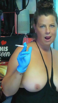 Gloves and Smoking Fetish