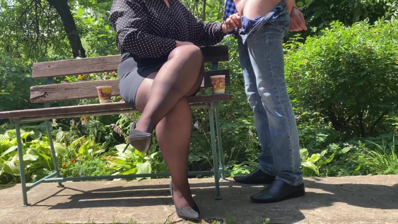 OurFetishLife: A Mature Woman with Gorgeous Legs in Pantyhose Made Me...