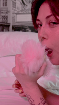 Teasing Sucking on Butt Plug