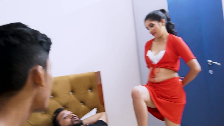 Queen star Desi: Dua Freinds Masti dengan aweknya Freind, kongkek bertiga tegar