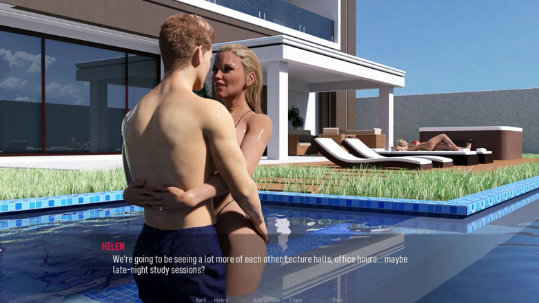Dirty GamesXxX: Desiderio condiviso: sexy mogli calde in bikini in piscina - episodio 10