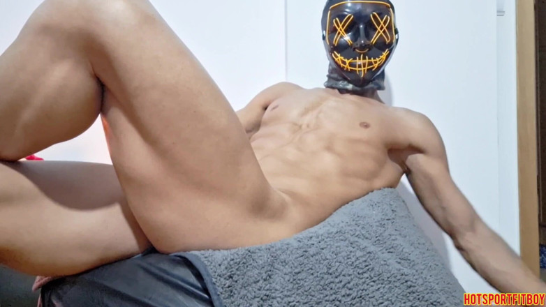 Hotsportfitboy: Jebanie fałszywego tyłka cumming wewnątrz - palcówka w dupę