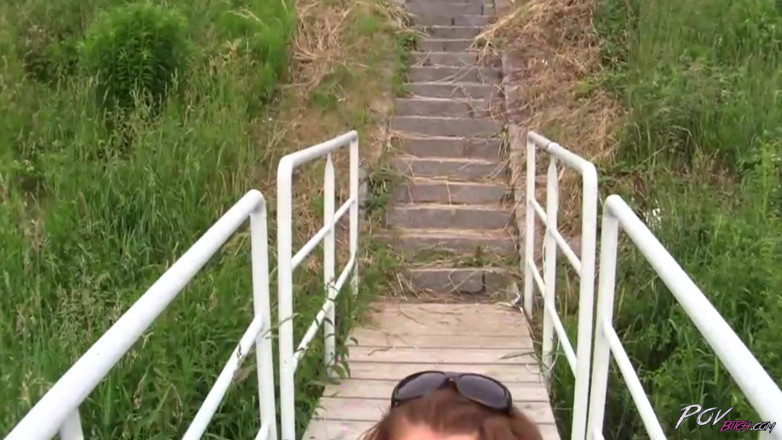 Czech Pornzone: Ginger babe next door blowing a cock during trip