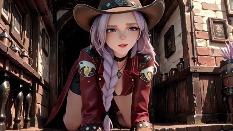 Tay Swift X: Western Cowgirl z czerwono-brązowej skóry - leniwe pozy i głębokie spojrzenia...