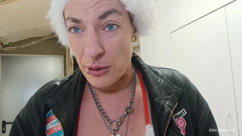 Alex Bitchcraft: Santa Claus Pissing on Bible