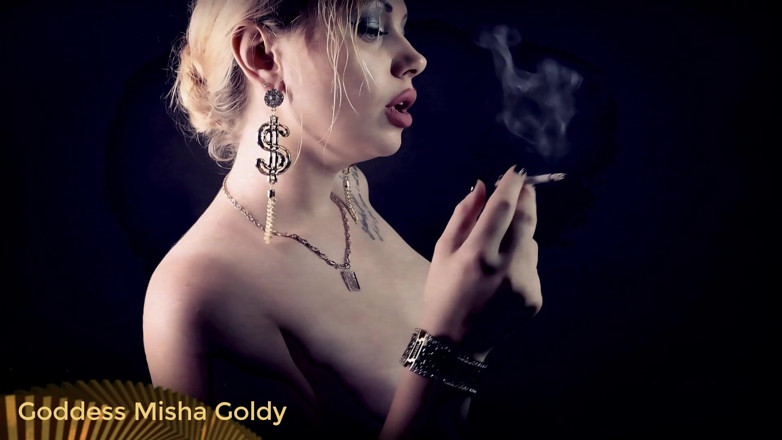 Goddess Misha Goldy: Il video di fumo più elegante e seducente di sempre!