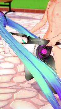 Cyber Miku nimmt es in jedes loch: Hentai-parodie 3D