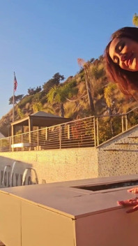 Busty Latina Chloe Amour Fucked by the Pool in Hollywood Hills Mansion