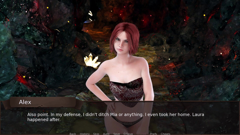 3D Cartoon Porn: Tình yêu mùa 9: alex-nina ngực trần đêm hang động