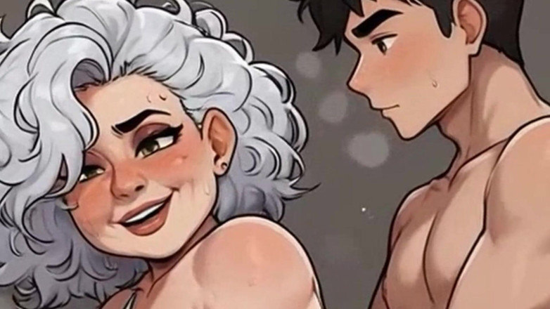 Aiwaifuloops: Waifu sekretářka POV - Detailní škádlení bílé vlasy GILF &amp; Bruneta kancelář