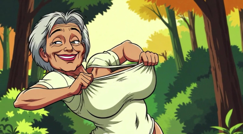 AI Porn: Ai escote de dibujos animados milfs
