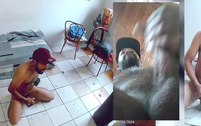 Hairy stink male: Drie cams voor mij