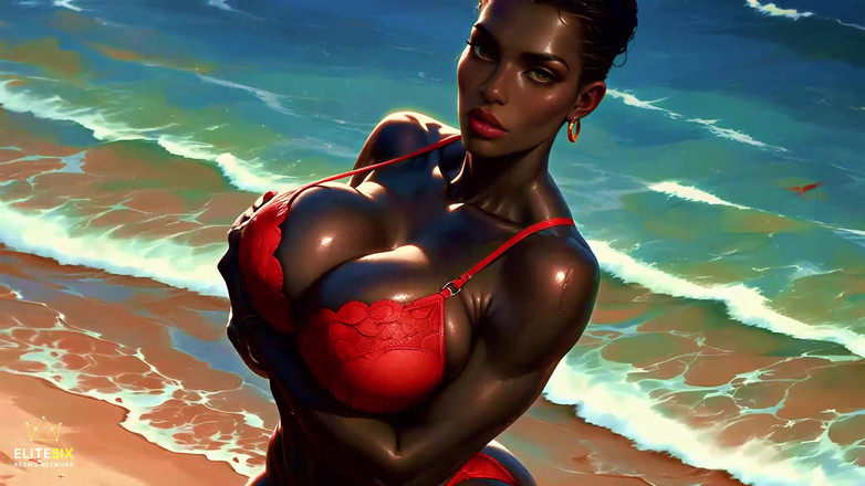 EliteSixPromoNetwork: 4K 100% Ai Wygenerowane 3D Miękkie pętle Pmv: Ciemnoskóry Gruby tyłek Delikatny...