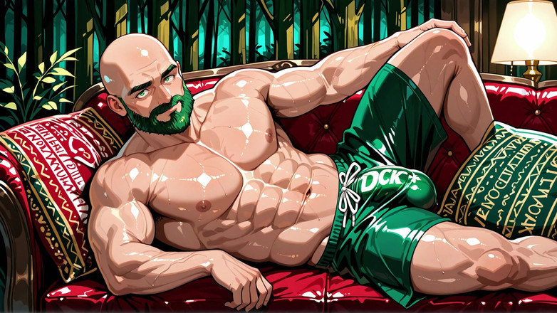 Erotic Man: Sexy Bald Man Ai Porn