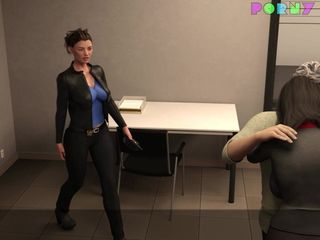 Porny Games: Progetto hot wife - esibizionismo nella stazione di polizia parte 34
