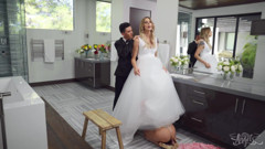Trans Angels - Cassey Kisses Tops a Hot Blonde Bride to Be thumbnail