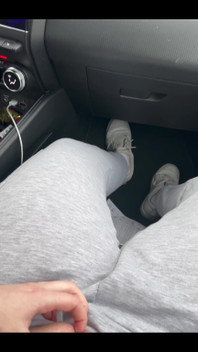 Playing with My Big Pussylips in the Car