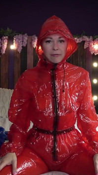 Rainwear Humiliation - Shiny, Stupid, and Mine