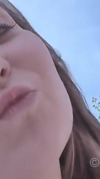 Nadine 19 pisses in the garden