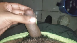 Young Boy Masturbating in the Toilet