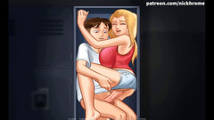 Cartoon Universal: Summertime saga part 167 - follada dura en el vestuario de la...