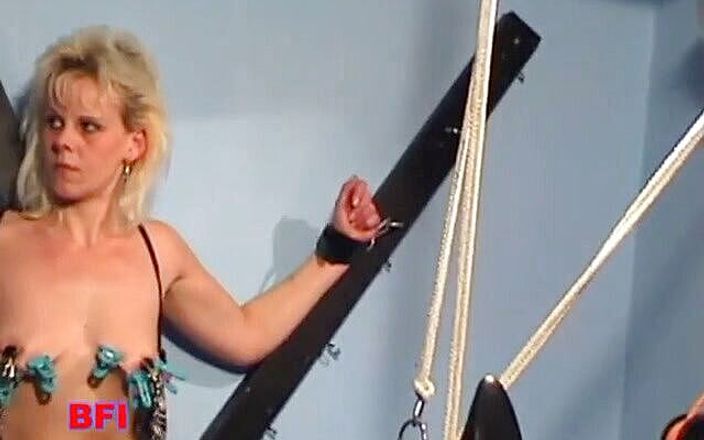 Hardcore slave sex: Gorgeous blonde slave gets dominated by her handsome dom