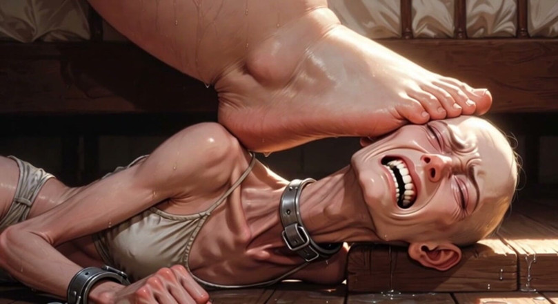 YOUR BEST FANTASY: Fat Mistress Steps on Skinny Slave Face - Hard Trampling Humiliation