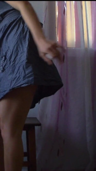 Kinky Teen Pee in a Glass and Thinks About Swallowing It