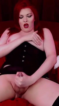 Beautiful TS Cum Stroke Harlo Salem