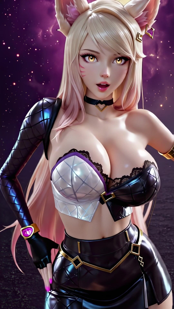 3D-Hentai Games: El baile seductor de Ahri (ive - Love Dive)