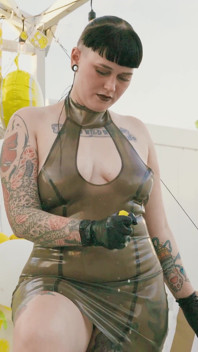 Thirsty Gimp Has Foot Fetish Quenched by Ms Nacke