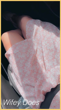 Compilation - Wifey Flashing Her Tits in the Car