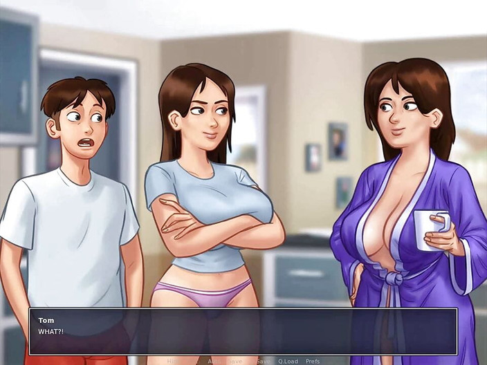 Dirty GamesXxX: Summertime saga: hermanastro le pregunta a su hermanastra si ella...