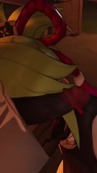 Kuki Shinobu About to Be Spitroasted by Hilichurls - Part 1 Genshin Impact Threesome Sex Video