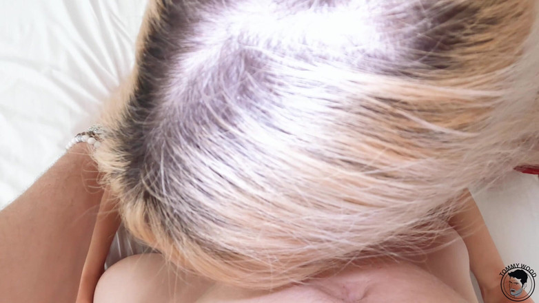 Tommy Wood XXX: Enorma naturliga bröst blond och stor rumpa latina trekant Tru...
