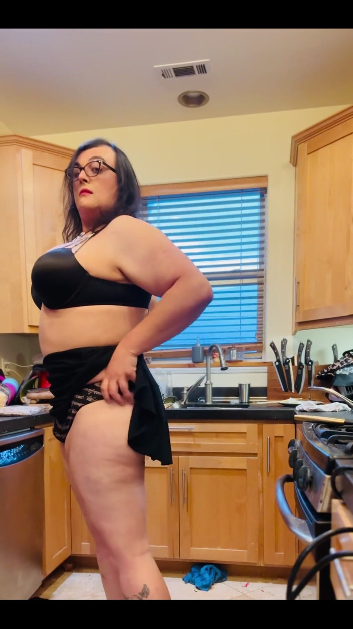 Christi Cream Cake: Just Making Some Dinner in a Mini Skirt