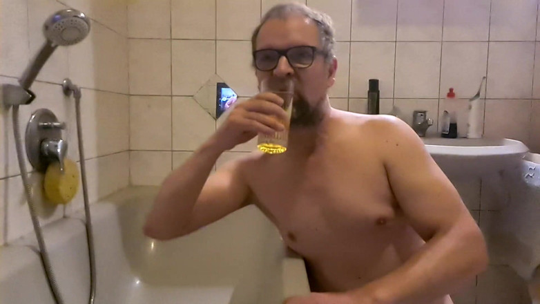 Alpin316: Nice Piss in Glass in Slo-Mo and Then My Own...