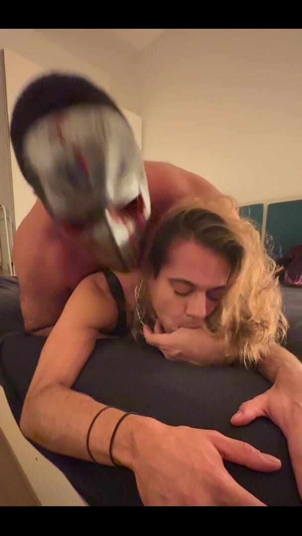 Massive daddy xxx: Masked Macho Uses Femboy - Halloween Theme